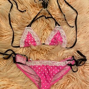 Sweet Treat Pink Polka Dot Bikini